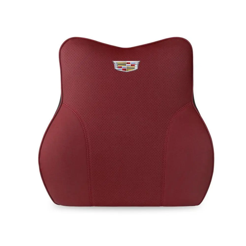 Applicable To Cadillac Car Neck Pillow Waist Cushion Red