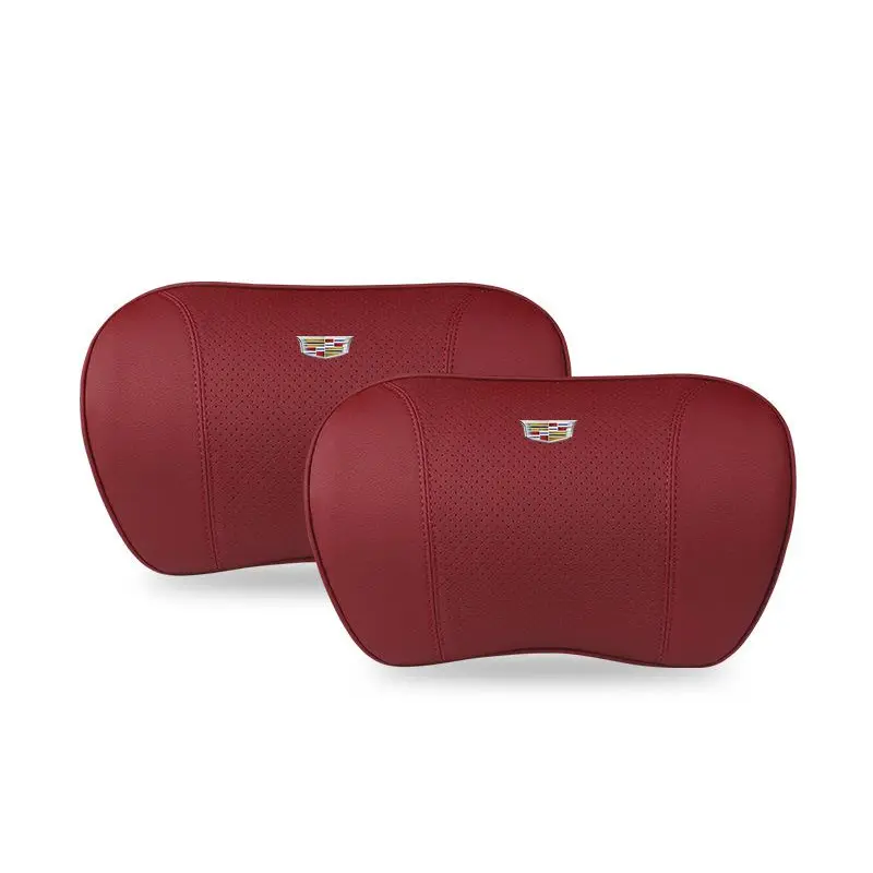Applicable To Cadillac Car Neck Pillow Waist Cushion Red