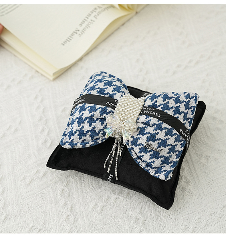 Double Bow Pearl Charcoal Bag - Rexel