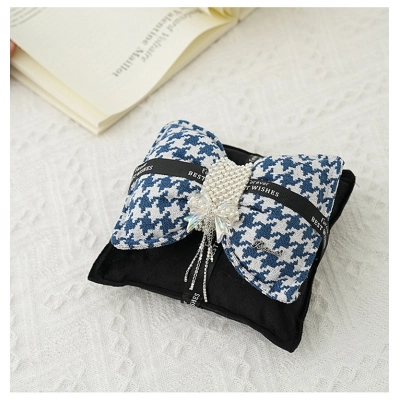 Double Bow Pearl Charcoal Bag - Rexel 01