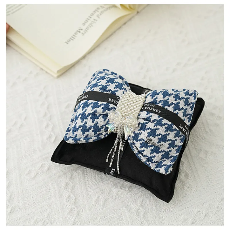 Double Bow Pearl Charcoal Bag - Rexel