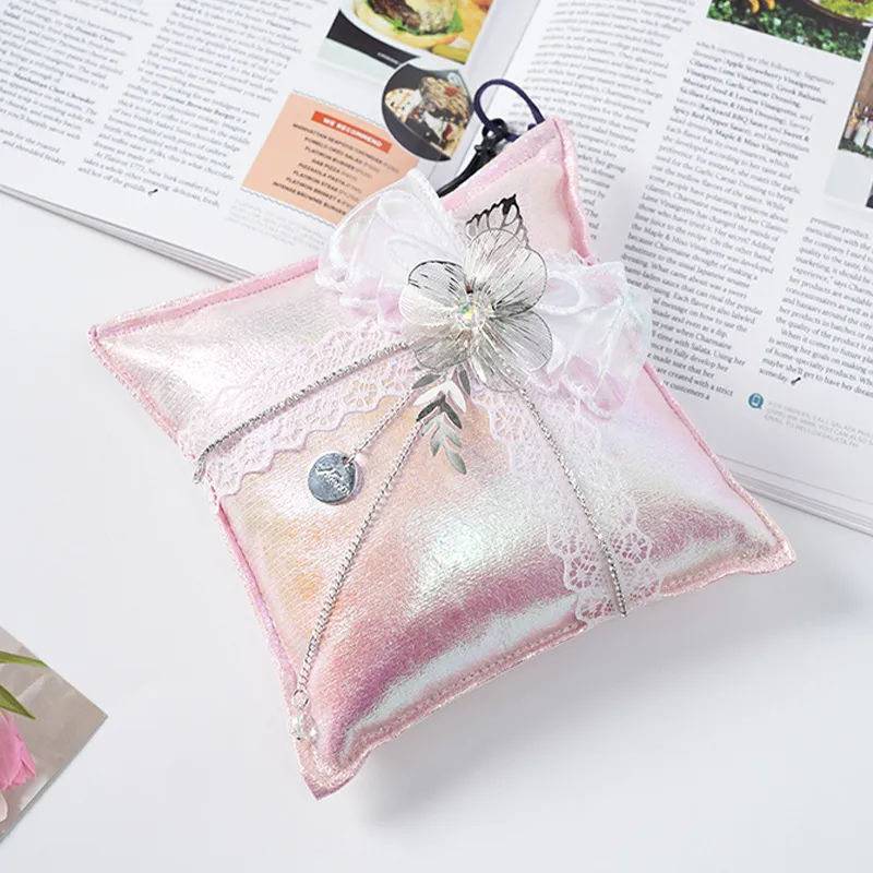 Twin Flower Charcoal Bag Pink