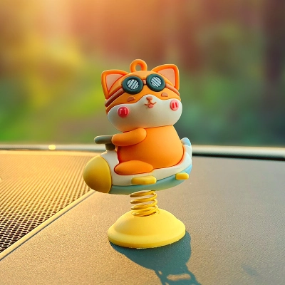 Pet Rocker Car Decoration - Airplane Shiba Inu 01