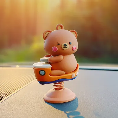 Pet Rocker Car Decoration - Steamer Bear 01