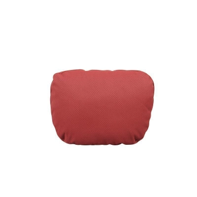 Suede Suede Pillow Lumbar Cushion Volcano Red 01