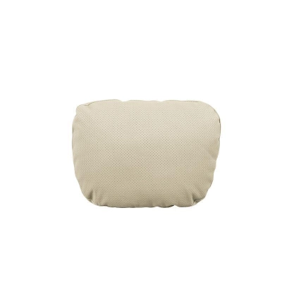 Suede Suede Pillow Lumbar Cushion White 01