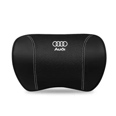 Suitable For Audi Car Neck Pillow Waist Cushion Black 01