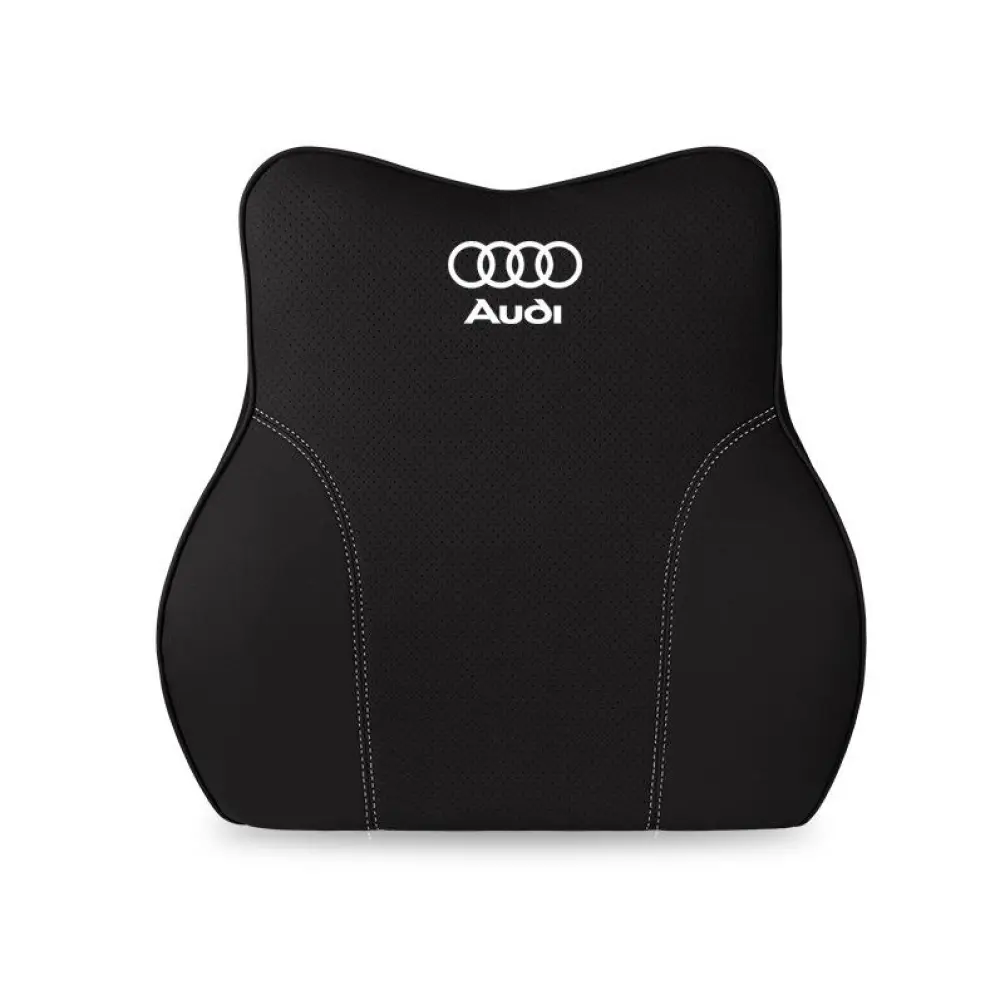 Suitable For Audi Car Neck Pillow Waist Cushion Black