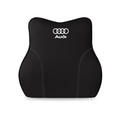 Suitable For Audi Car Neck Pillow Waist Cushion Black 02