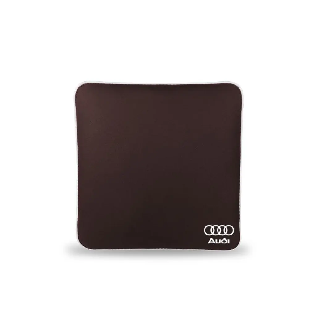 Suitable For Audi Car Neck Pillow Waist Cushion Mocha Brown