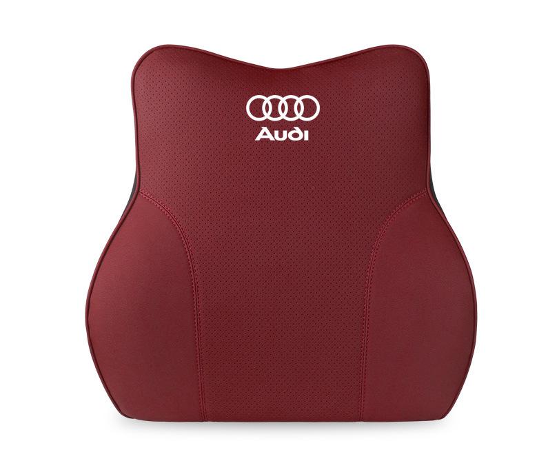 Suitable For Audi Car Neck Pillow Waist Cushion Volcano Red