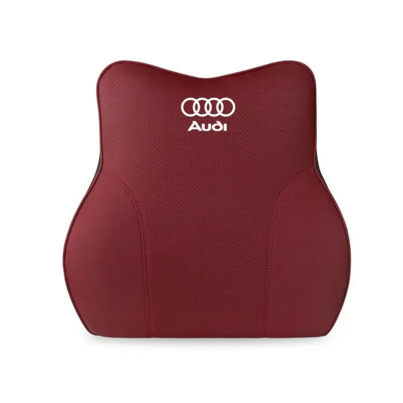 Suitable For Audi Car Neck Pillow Waist Cushion Volcano Red