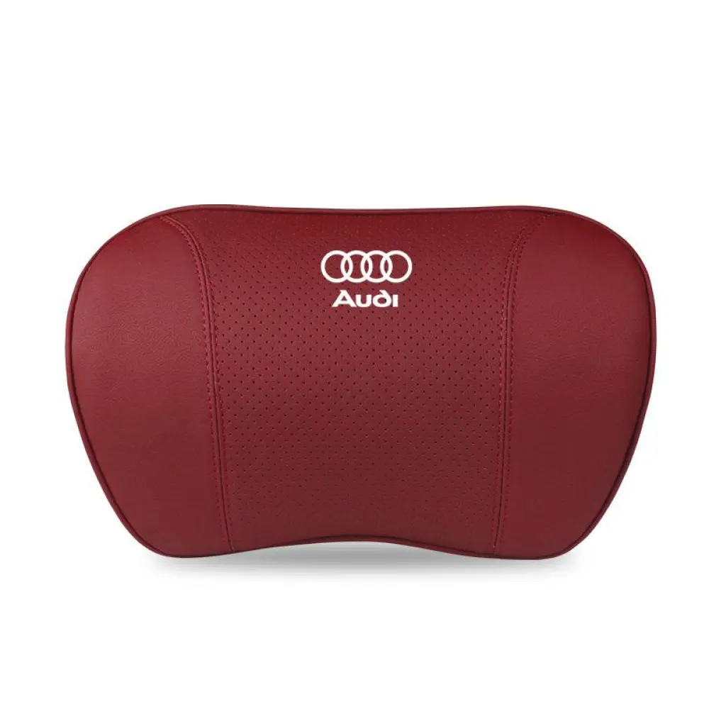 Suitable For Audi Car Neck Pillow Waist Cushion Volcano Red