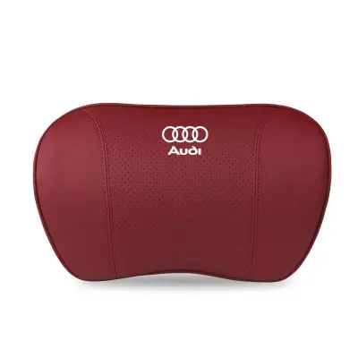 Suitable For Audi Car Neck Pillow Waist Cushion Volcano Red 01
