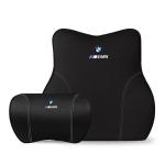 Suitable For Bmw Car Neck Pillow Waist Cushion Black