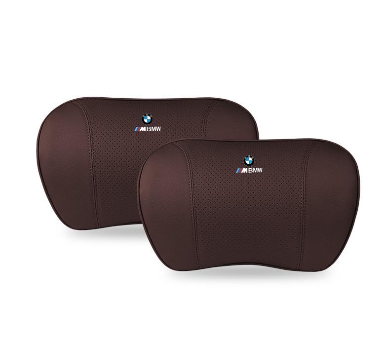 Suitable For Bmw Car Neck Pillow Waist Cushion Brown