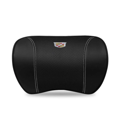 Suitable For Cadillac Car Neck Pillow Waist Cushion Black 02