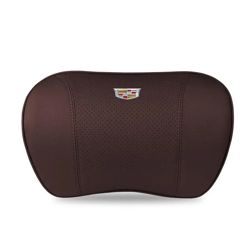 Suitable For Cadillac Car Neck Pillow Waist Cushion Brown