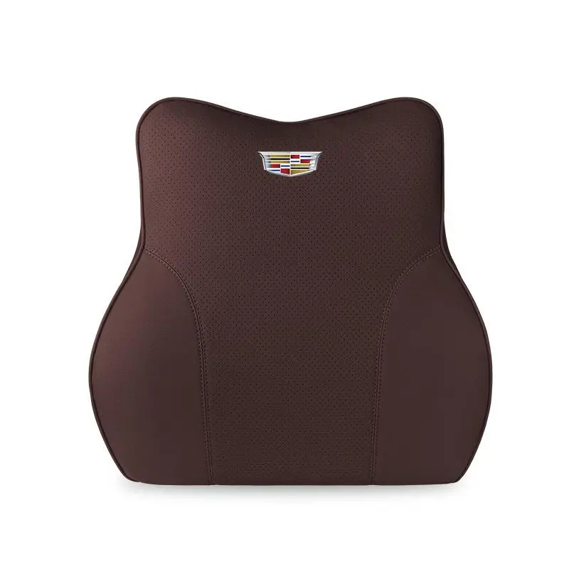 Suitable For Cadillac Car Neck Pillow Waist Cushion Brown