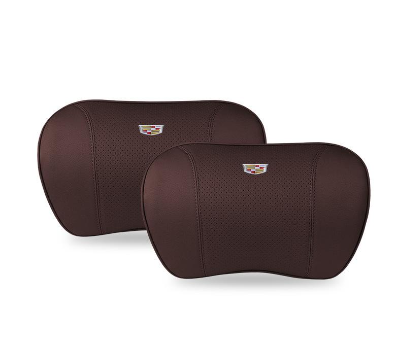 Suitable For Cadillac Car Neck Pillow Waist Cushion Brown