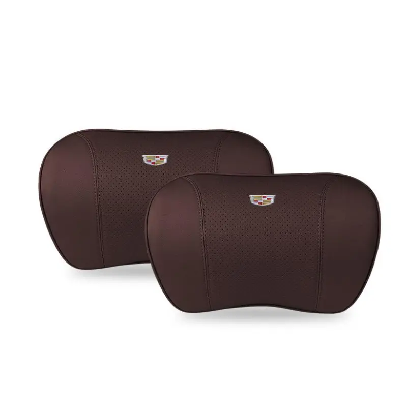 Suitable For Cadillac Car Neck Pillow Waist Cushion Brown