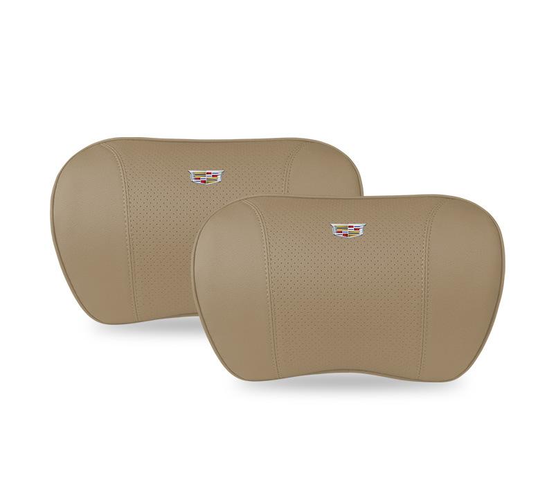 Suitable For Cadillac Car Neck Pillow Waist Cushion Off-White