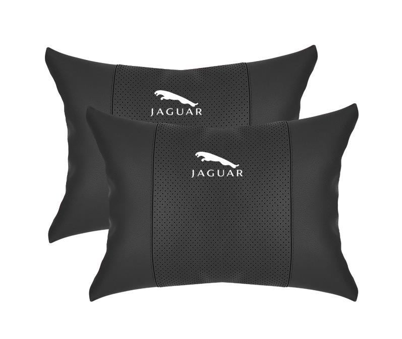 Suitable For Jaguar Car Neck Pillow Waist Cushion Classic Black