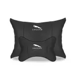 Suitable For Jaguar Car Neck Pillow Waist Cushion Classic Black