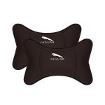 Suitable For Jaguar Car Neck Pillow Waist Cushion Mocha Brown