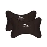 Suitable For Jaguar Car Neck Pillow Waist Cushion Mocha Brown