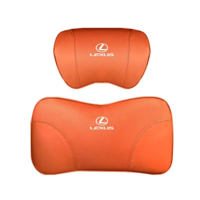 Suitable For Lexus Car Neck Pillow Waist Cushion Orange 01