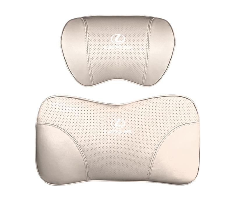 Suitable For Lexus Car Neck Pillow Waist Cushion White