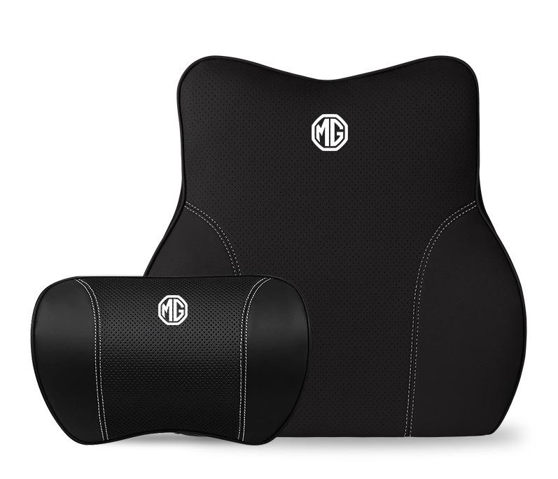 Suitable For MG Car Neck Pillow Waist Cushion Black