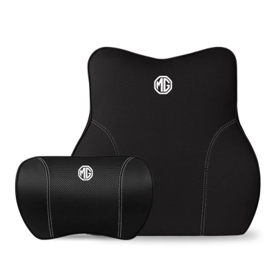 Suitable For MG Car Neck Pillow Waist Cushion Black 01