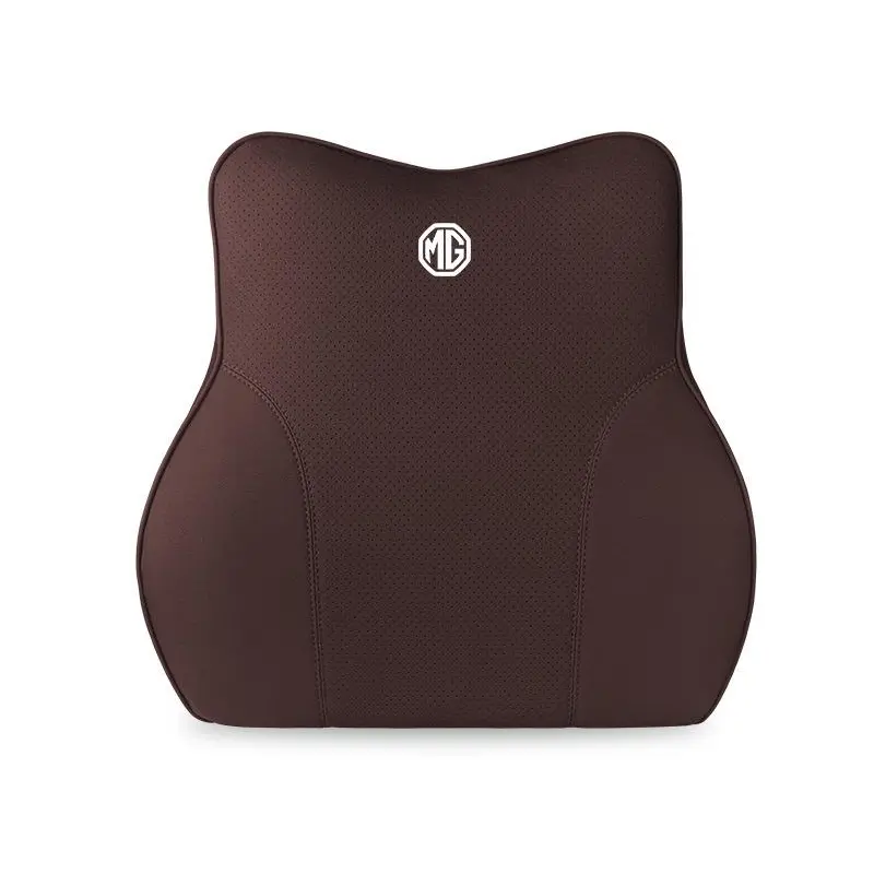 Suitable For MG Car Neck Pillow Waist Cushion Brown