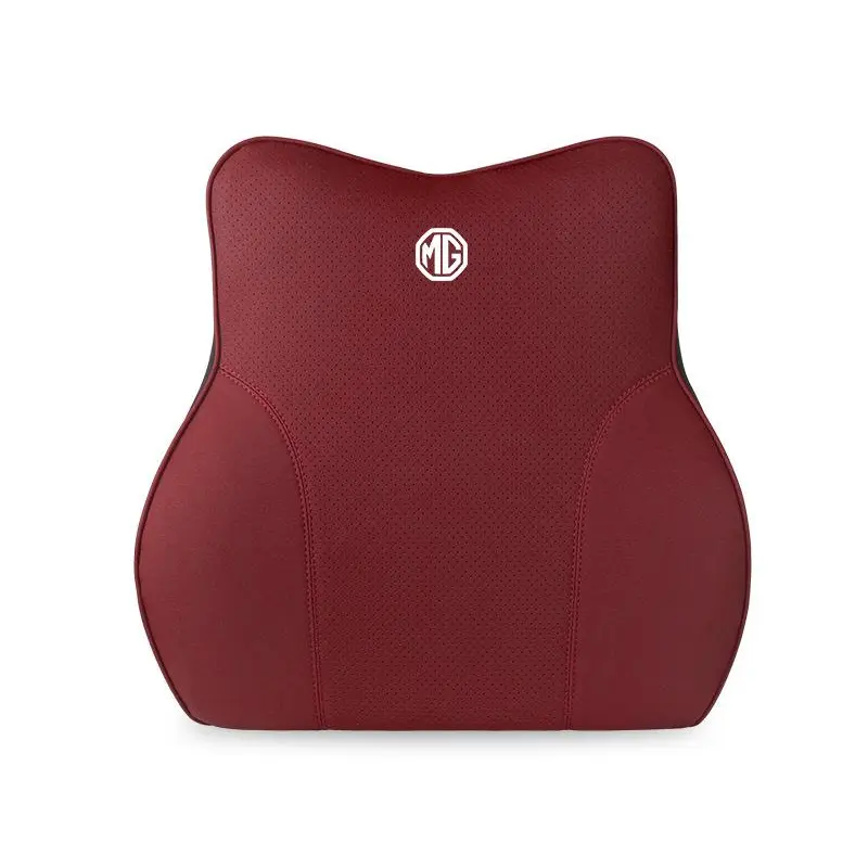 Suitable For MG Car Neck Pillow Waist Cushion Red