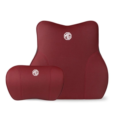 Suitable For MG Car Neck Pillow Waist Cushion Red 01