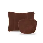 Suitable For Toyota Crown Car Neck Pillow Waist Cushion Mocha Brown