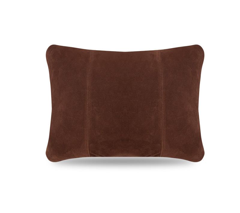 Suitable For Toyota Crown Car Neck Pillow Waist Cushion Mocha Brown