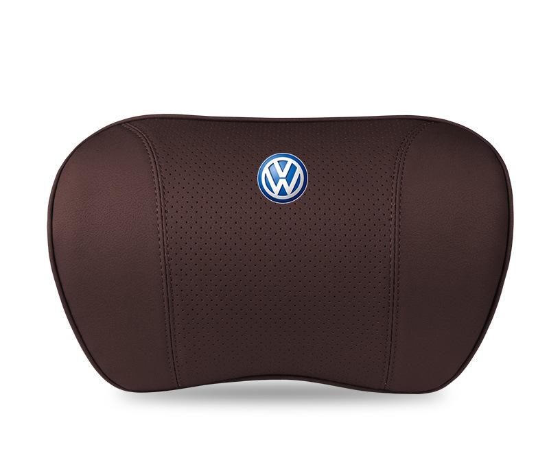 Suitable For Volkswagen Lavida Car Neck Pillow Waist Cushion Brown