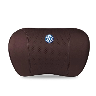 Suitable For Volkswagen Lavida Car Neck Pillow Waist Cushion Brown 02