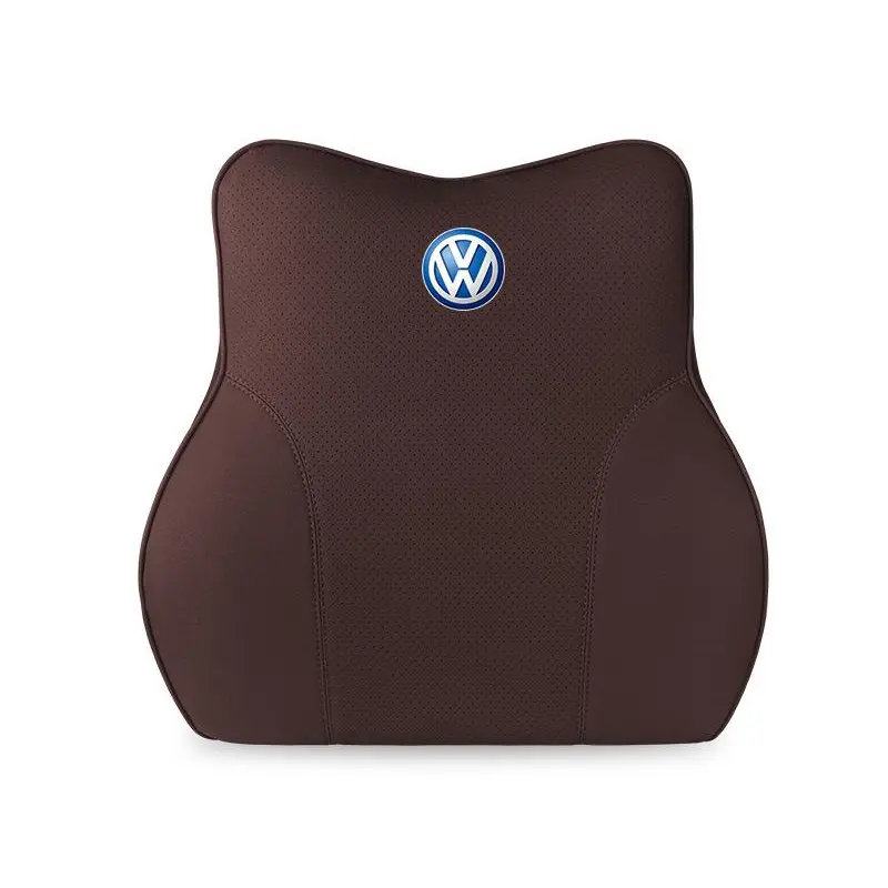 Suitable For Volkswagen Lavida Car Neck Pillow Waist Cushion Brown