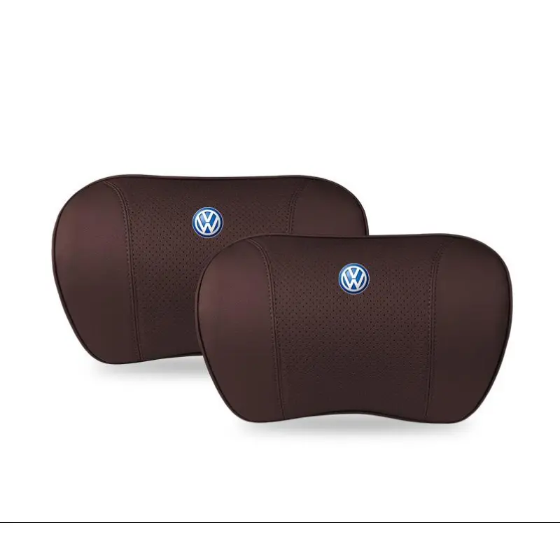 Suitable For Volkswagen Lavida Car Neck Pillow Waist Cushion Brown