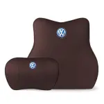 Suitable For Volkswagen Lavida Car Neck Pillow Waist Cushion Brown