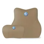 Suitable For Volkswagen Lavida Car Neck Pillow Waist Cushion Off-White