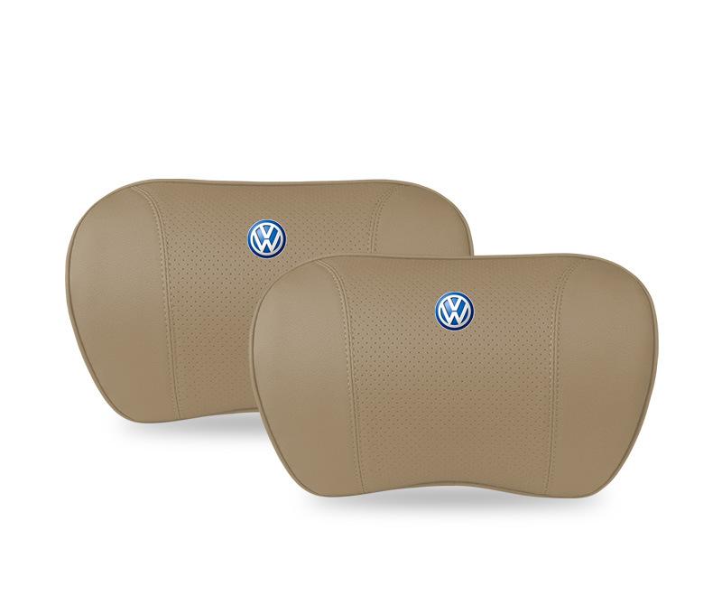 Suitable For Volkswagen Lavida Car Neck Pillow Waist Cushion Off-White