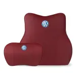 Suitable For Volkswagen Lavida Car Neck Pillow Waist Cushion Red
