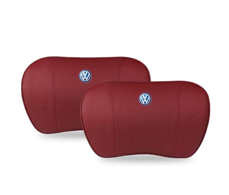 Suitable For Volkswagen Lavida Car Neck Pillow Waist Cushion Red