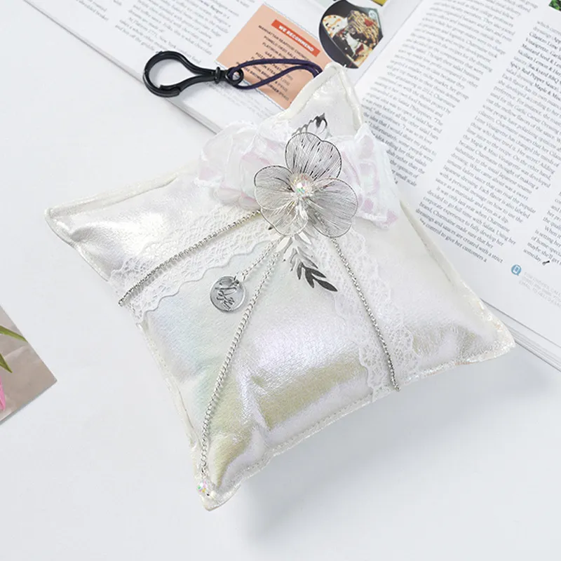Twin Flower Charcoal Bag Beige