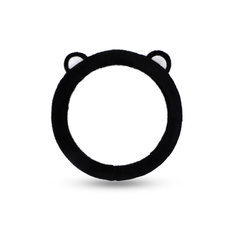 Bear Ears Ergray Steering Wheel Cover-Black